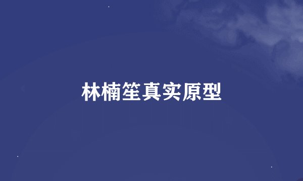 林楠笙真实原型