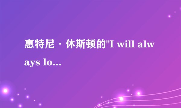 惠特尼·休斯顿的