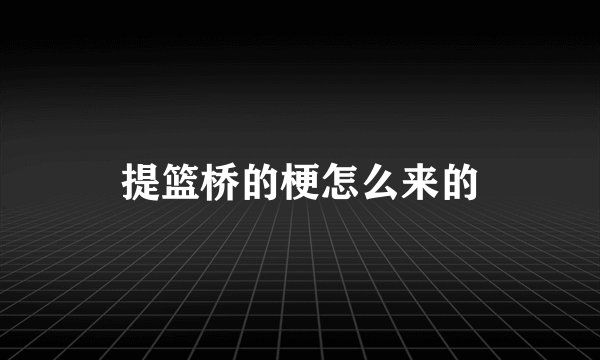 提篮桥的梗怎么来的
