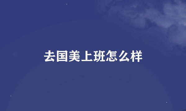 去国美上班怎么样