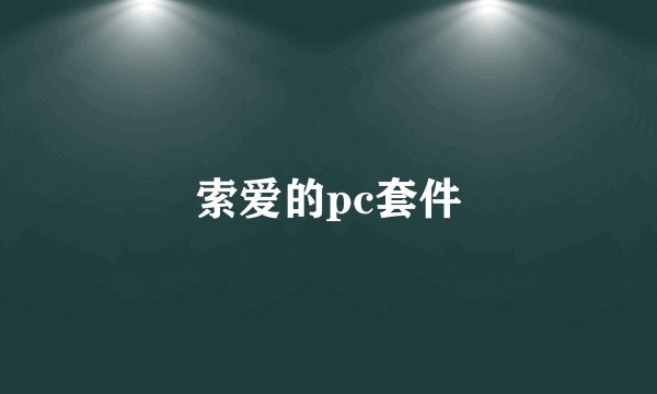 索爱的pc套件