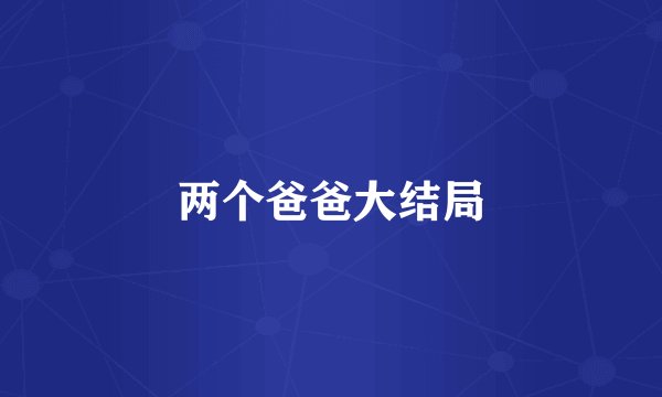 两个爸爸大结局
