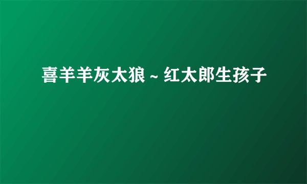 喜羊羊灰太狼～红太郎生孩子