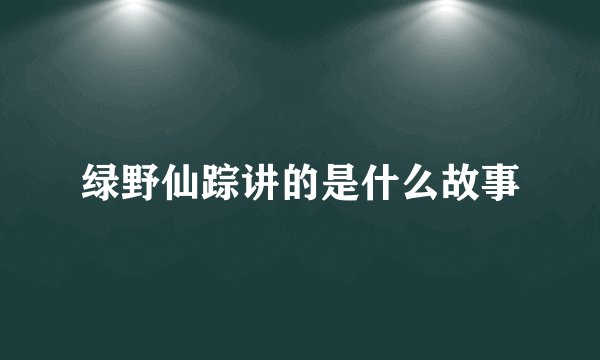 绿野仙踪讲的是什么故事