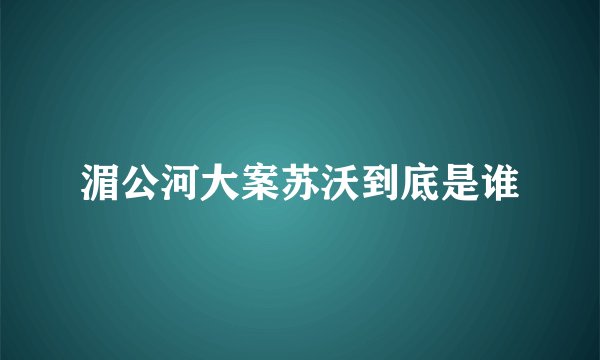 湄公河大案苏沃到底是谁