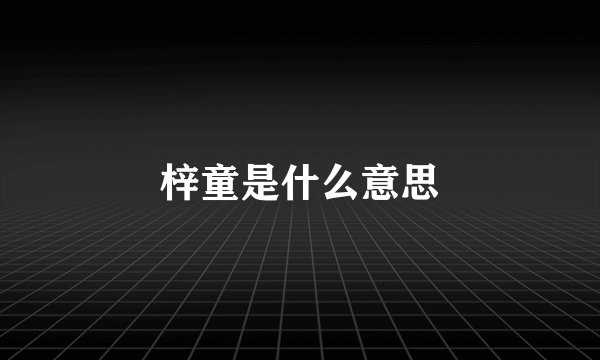 梓童是什么意思