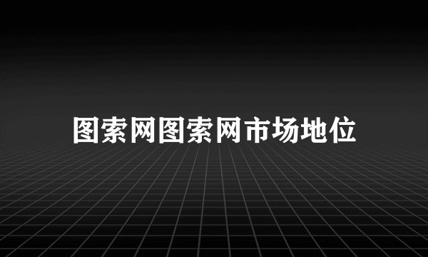 图索网图索网市场地位