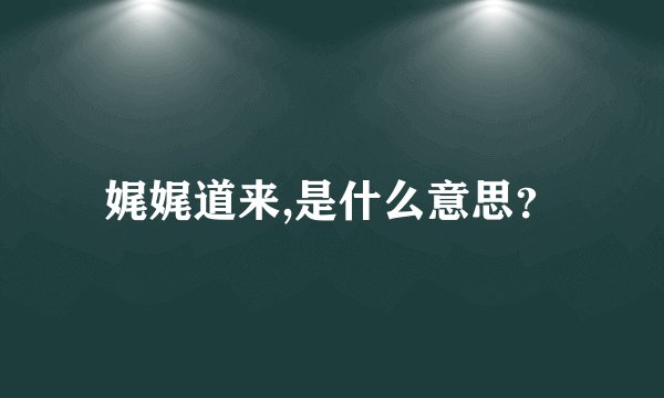 娓娓道来,是什么意思？