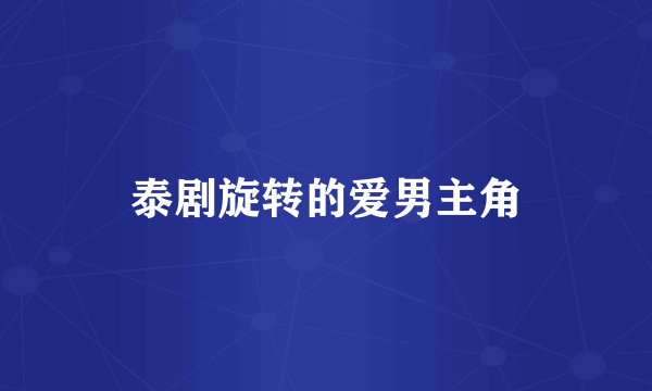 泰剧旋转的爱男主角