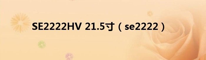 SE2222HV215寸se2222