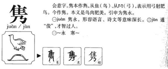 隽怎么读啊!!