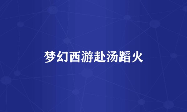 梦幻西游赴汤蹈火