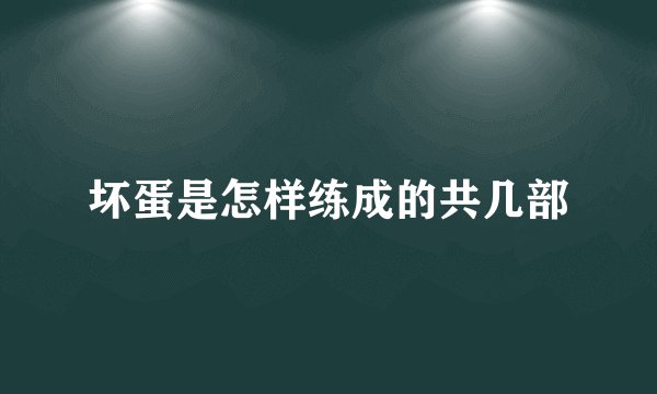 坏蛋是怎样练成的共几部
