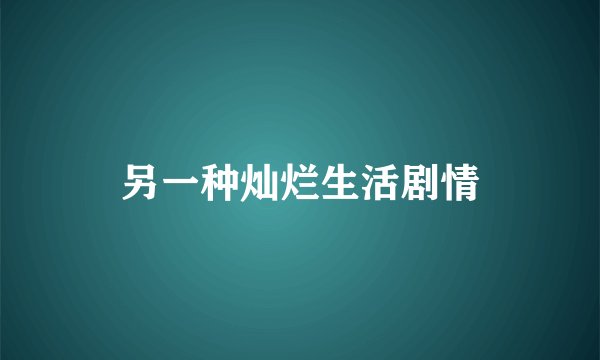 另一种灿烂生活剧情