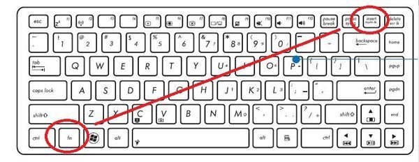 华硕笔记本数字键盘怎么打开？