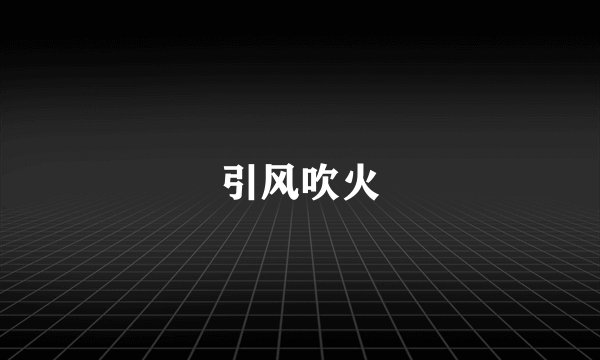 引风吹火