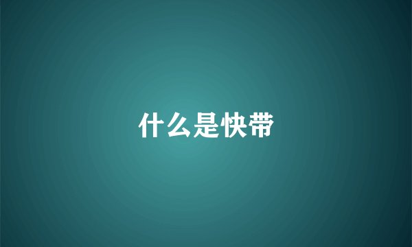 什么是快带