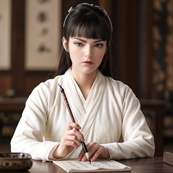 上官婉儿拿一支笔稿自己是什么意思