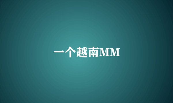 一个越南MM