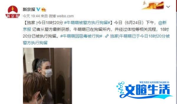 演员牛萌萌吸毒事件连续反转,终于实锤!