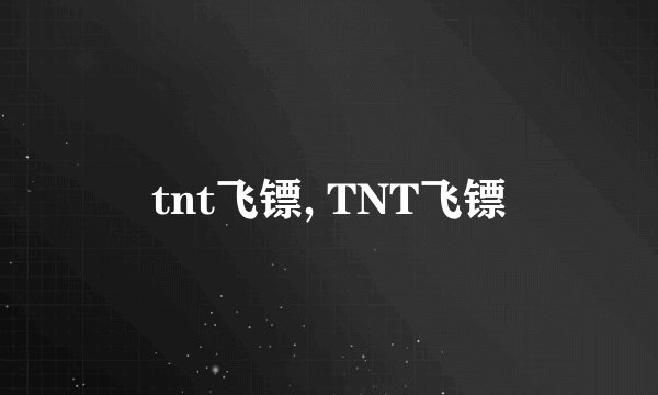 tnt飞镖, TNT飞镖