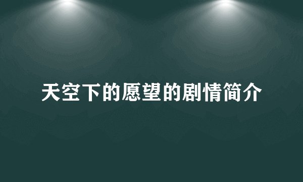 天空下的愿望的剧情简介