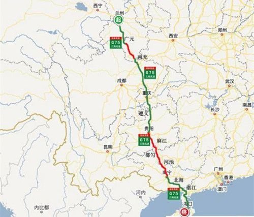 兰海高速经过哪些地方