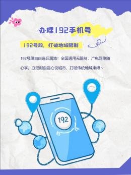 192 手机号开头的是哪里的