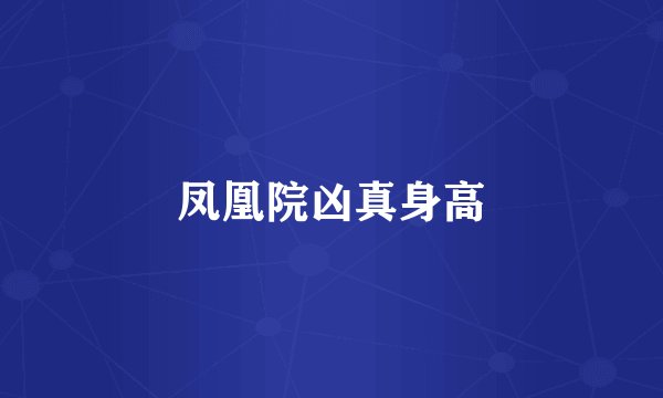凤凰院凶真身高
