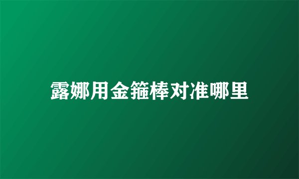 露娜用金箍棒对准哪里