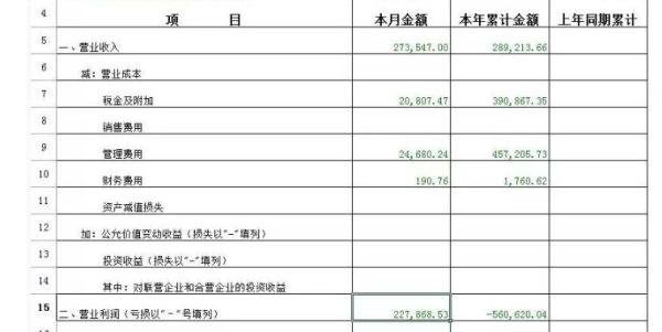 损益表格式及填制方法？