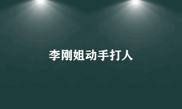 李刚姐动手打人