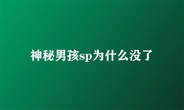 神秘男孩sp为什么没了