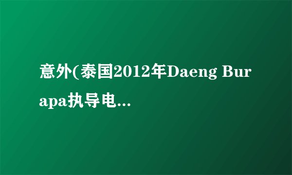 意外(泰国2012年Daeng Burapa执导电视剧)详细资料大全