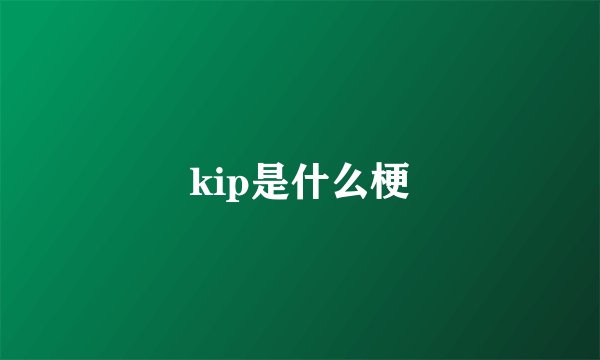 kip是什么梗
