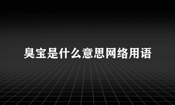 臭宝是什么意思网络用语