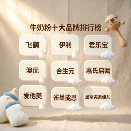牛奶粉排名前十位