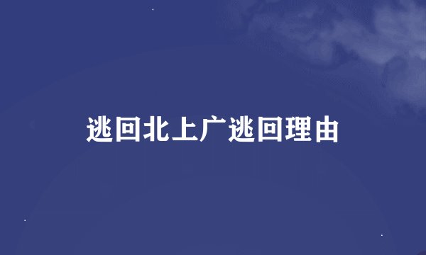 逃回北上广逃回理由