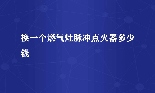 换一个燃气灶脉冲点火器多少钱