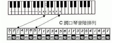 我是初学者，请问24孔的口琴音符怎么找啊？