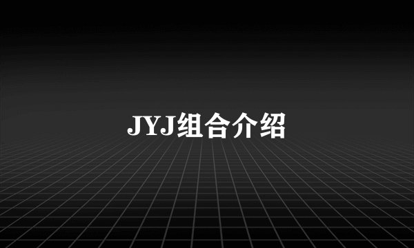 JYJ组合介绍
