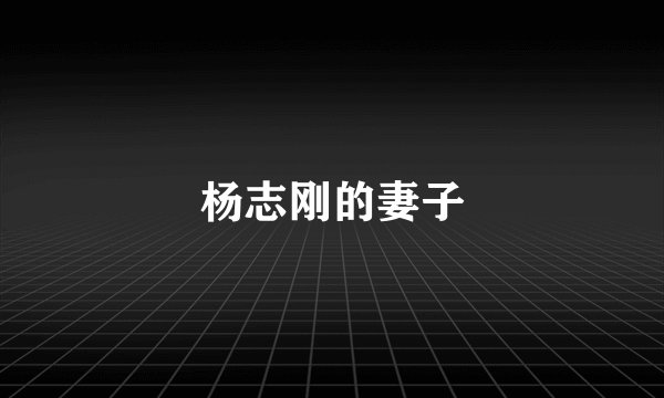 杨志刚的妻子
