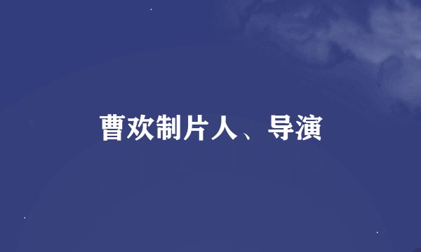曹欢制片人、导演