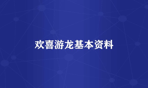 欢喜游龙基本资料