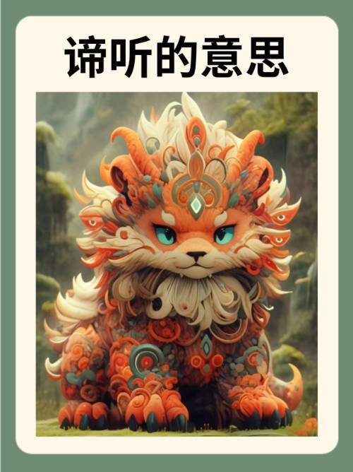 谛听的意思