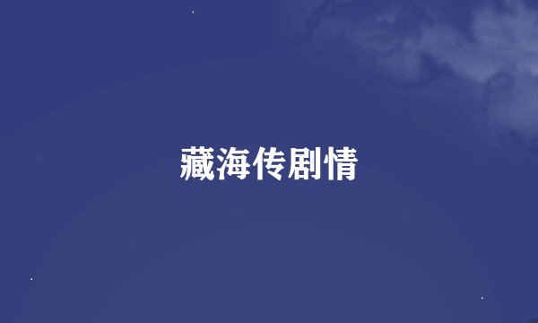 藏海传剧情