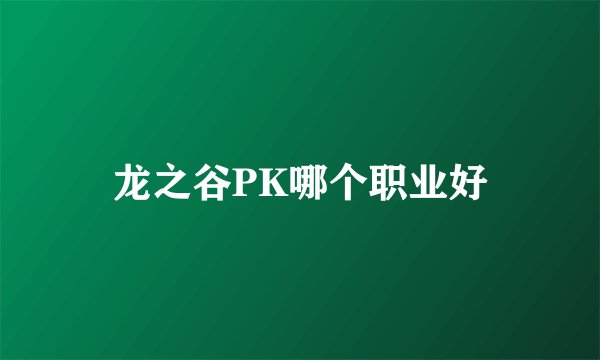 龙之谷PK哪个职业好