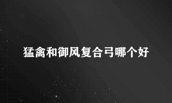 猛禽和御风复合弓哪个好