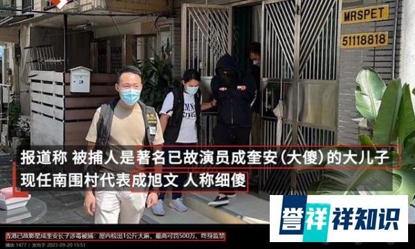 已故港星成奎安长子涉毒被捕！或面临终身监禁罚款500万，其子刚于两年前车祸身亡