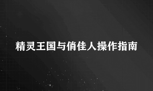 精灵王国与俏佳人操作指南
